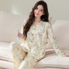 批发7A抗菌A类纯棉月子服长袖拉链哺乳口喂奶孕妇睡衣产后产妇家居服