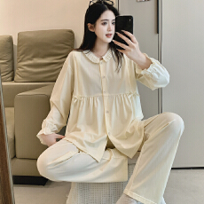 批发100%莱卡棉纯棉<b class='q'>月子</b>服女长袖裤春孕妇<b class='q'>睡衣</b>哺乳服夏产后家居服套装