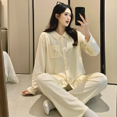 100%莱卡棉纯棉月子服女长袖裤春孕妇睡衣哺乳服夏产后家居服套装