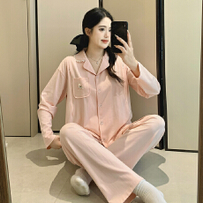 100%莱卡棉纯棉月子服女长袖裤春孕妇睡衣哺乳服夏产后家居服套装