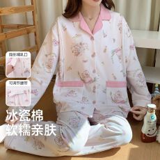 批发新款冰瓷棉仿棉月子服孕妇睡衣产妇产后喂奶哺乳家居服