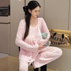 10A抗菌莫代尔遮挡式月子服孕妇睡衣宽松产妇产后喂奶