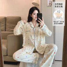 批发可拆卸胸垫春夏款哺乳孕妇睡衣待产喂奶睡衣套装月子服