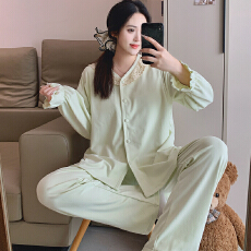 批发带胸垫冬季新款羊绒孕妇侧开式韩版月子服<b class='q'>秋</b>季哺乳长袖家居服
