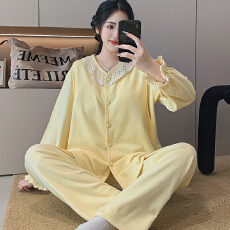 批发带胸垫冬季新款羊绒孕妇侧开式韩版月子服<b class='q'>秋</b>季哺乳长袖家居服