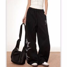 批发韩版印花抽绳街舞hiphop嘻哈休闲裤<b class='q'>女</b>爵士舞jazz<b class='q'>长裤</b><b class='q'>运动</b>街头潮