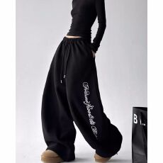 批发韩版印花抽绳街舞hiphop嘻哈休闲裤<b class='q'>女</b>爵士舞jazz<b class='q'>长裤</b><b class='q'>运动</b>街头潮