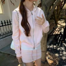 批发【原版质量】<b class='q'>卫衣</b>套装连帽<b class='q'>卫衣</b>+包臀短裙两件套