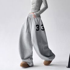 批发美式藏青色休闲<b class='q'>裤</b>2026春秋<b class='q'>新款</b>韩系穿搭休闲<b class='q'>裤</b>宽松百搭运动<b class='q'>裤</b>