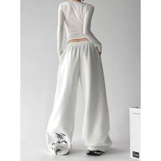 批发今年流行阔腿休闲<b class='q'>裤</b>女202<b class='q'>新款</b>春秋高腰垂感直筒<b class='q'>裤</b>运动<b class='q'>裤</b>