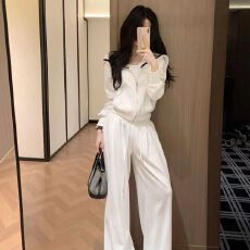 批发高级感运动服套<b class='q'>装</b>女春秋<b class='q'>韩版</b>休闲连帽卫衣阔腿<b class='q'>裤</b><b class='q'>两件套</b>潮