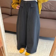 批发老钱风慵懒风系带西装裤2026夏新款韩版气质简约百搭休闲直筒裤女