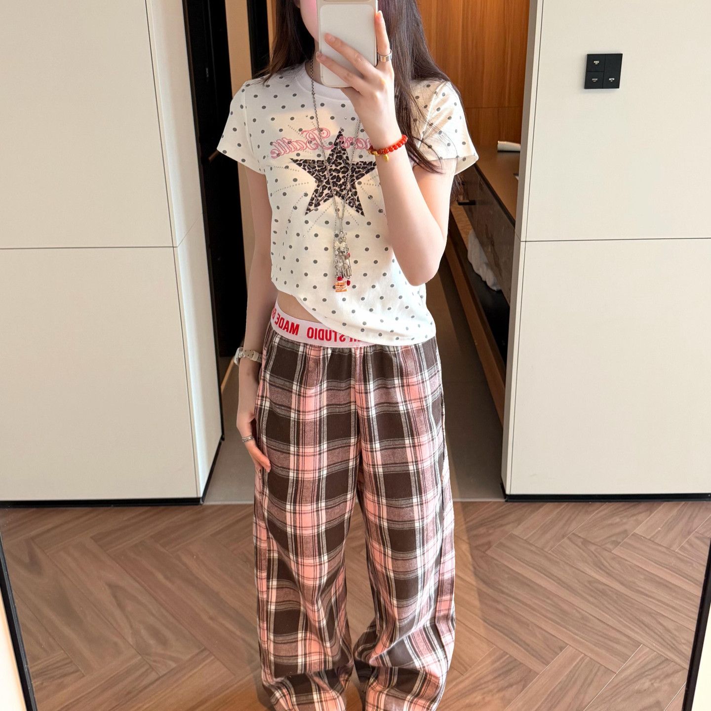 좋은 품질 원본 올린 사람 : 에디션 캐주얼 바지 남녀 여름 루즈핏 넓은 다리 길이 바지 느긋한 센스 스트레이트 팬츠