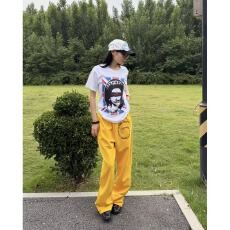 批发<b class='q'>韩国</b>美式星星字母漩涡刺绣卫裤男女小众设计宽松休闲<b class='q'>情侣</b><b class='q'>长裤</b>ins