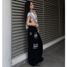 批发韩版印花抽绳街舞hiphop<b class='q'>嘻哈</b>休闲<b class='q'>裤</b>女爵士舞jazz长<b class='q'>裤</b>运动街头潮