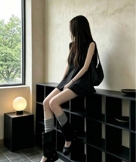 오래된 돈 바람 착용 가져 가라. 고급 센스 스트라이프 민소매 드레스 아이들 여름 2026 새로운 자이언트 잘 생긴 미니 스커트 세트