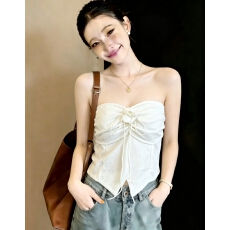 批发甜妹穿搭纯欲上衣夏小个子吊带抹胸