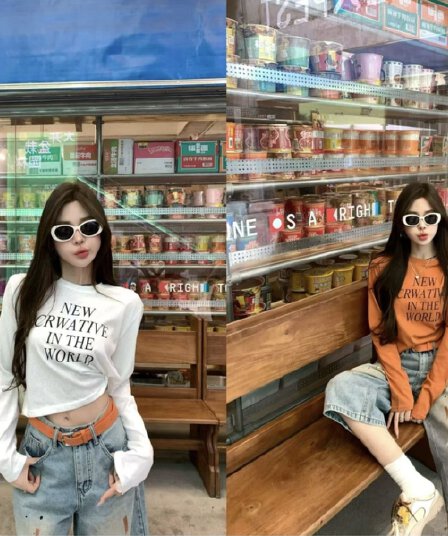 쌀 Na 홈 아메리칸 게이머 더러운 주황색 알파벳 다용도 자외선 차단 티셔츠