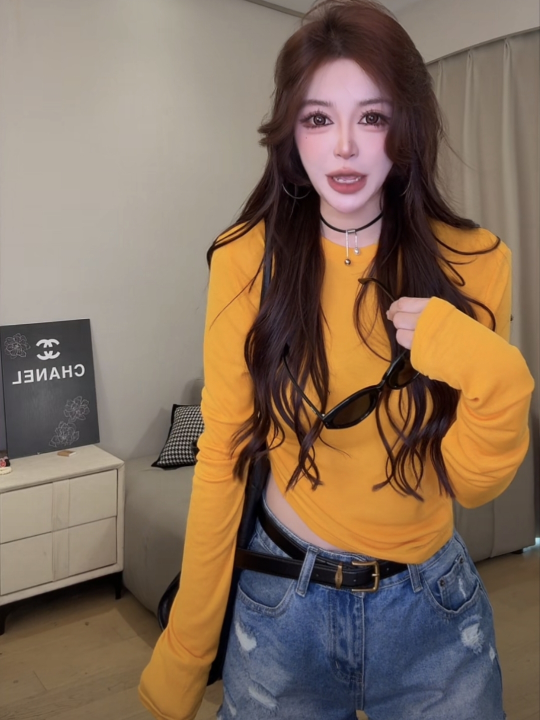 긴팔 태양 보호 셔츠 티셔츠 여성
