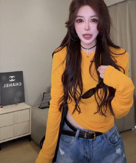 긴팔 태양 보호 셔츠 티셔츠 여성