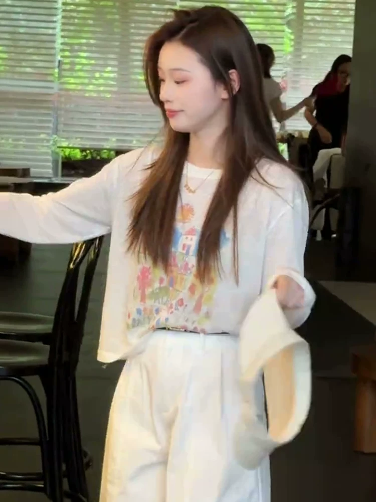 2026 년 여름 외국 가스 연령 감소 루즈핏 슬림해 보이는 블라우스