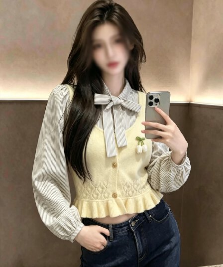 작은 샤넬 스타일 캐미솔