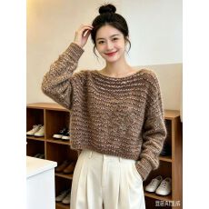 批发条纹针织衫女秋季2026新款<b class='q'>大码</b>女装胖mm开衫<b class='q'>外套</b>上衣