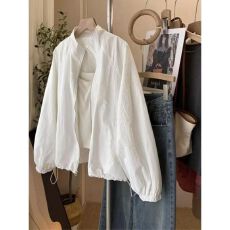 批发韩国防晒衣薄款立领外套休闲冲锋衣夏季户外休闲运动夹克上衣女