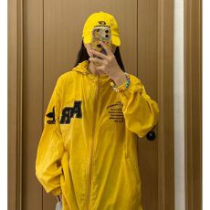 批发原版毛巾绣（防晒衣面料 防紫外线抽绳防晒衣速干轻薄衣连帽外套