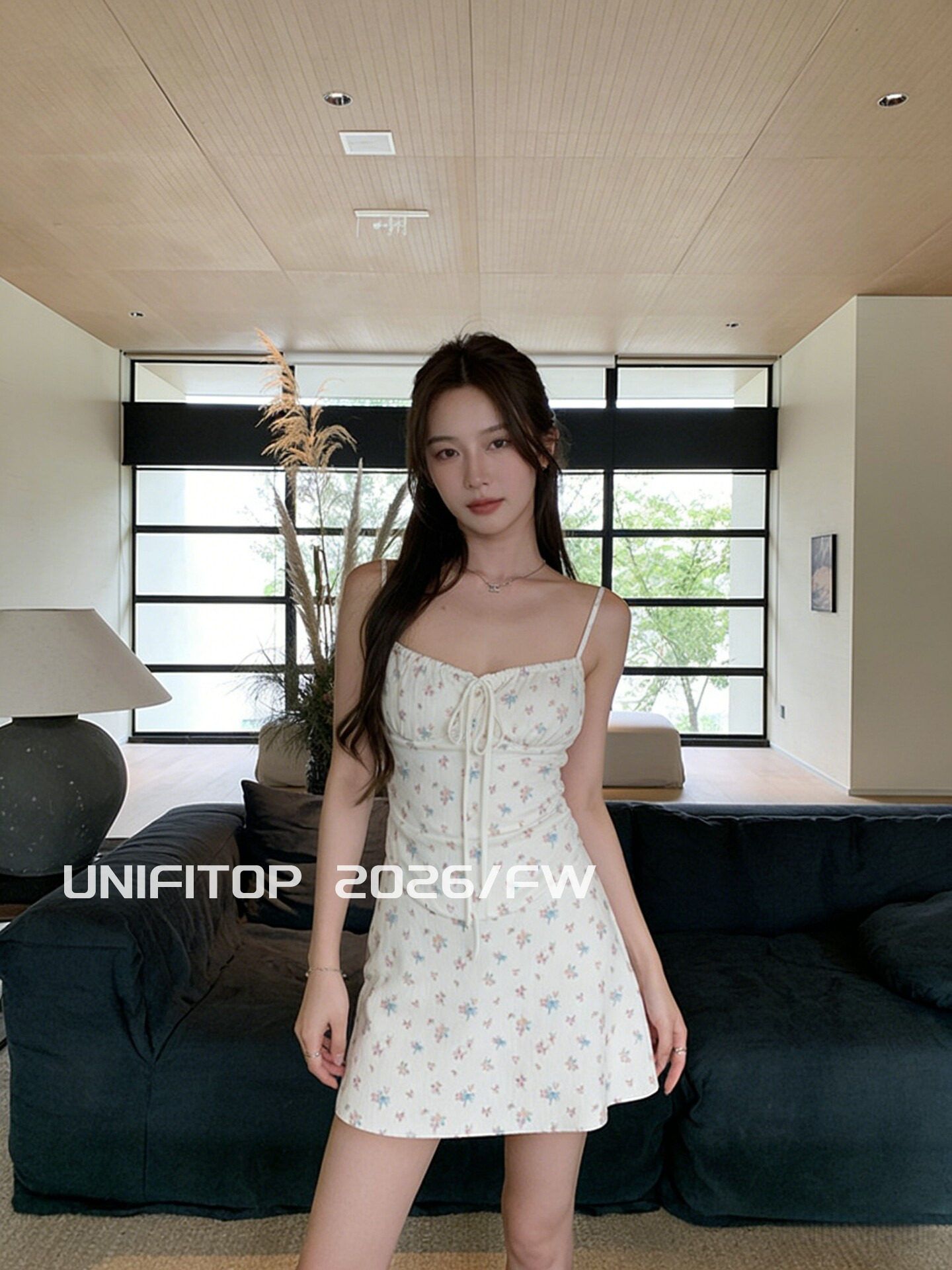 달콤함 여름 소녀 센스 꽃무늬 슬립 미니 스커트 여성 여름 몸매 가꾸기 허리 수축 민소매 작은 키 섹시함 드레스