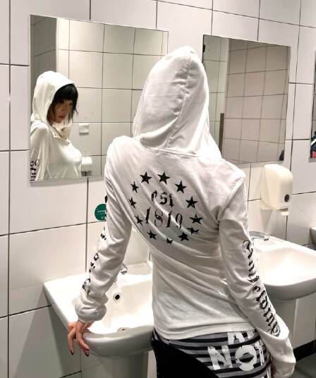 원본 솜씨 이중층 모자 광저우 눈꽃 면 자외선 차단 블라우스 여성