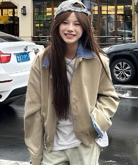 얇은 스타일 털이 있는 백금 지퍼 자수 원본 천 인사이드 펌프 순수한 Mianhua 면 복합 후드티 여성