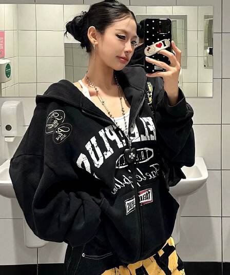 아메리칸 국가 트렌디 레트로 알파벳 프린트 후드 오픈 가디건 후드티 남녀 가을 루즈핏 다용도 캐주얼 지퍼 재킷