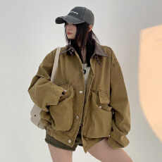 批发ins新派国潮三条杠拼接撞色新中式盘扣立领外套<b class='q'>男</b>女春秋<b class='q'>唐装</b>外套
