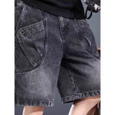 批发夏季新款美式<b class='q'>短裤</b><b class='q'>男</b>潮牌薄款设计感小众宽松大码运动休闲五分裤子