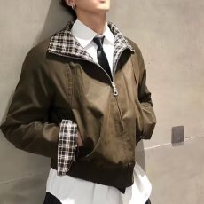 批发s高街潮牌港风日系原宿风韩版潮流宽松夹克2025春秋痞帅外套男in