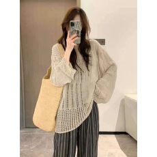 批发针织薄款镂空百搭夏季百搭