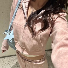 批发韩系高级感休闲<b class='q'>运动服</b>套装女卫衣阔腿裤减龄<b class='q'>显瘦</b>两件套潮