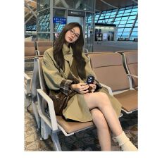 批发高级感风衣外套女款秋季巨好看短款小个子英伦风穿搭大衣