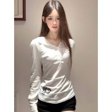 批发【 广州雪花棉】防晒美式<b class='q'>罩衫</b>女t恤连帽透气新款长袖修身上衣辣妹