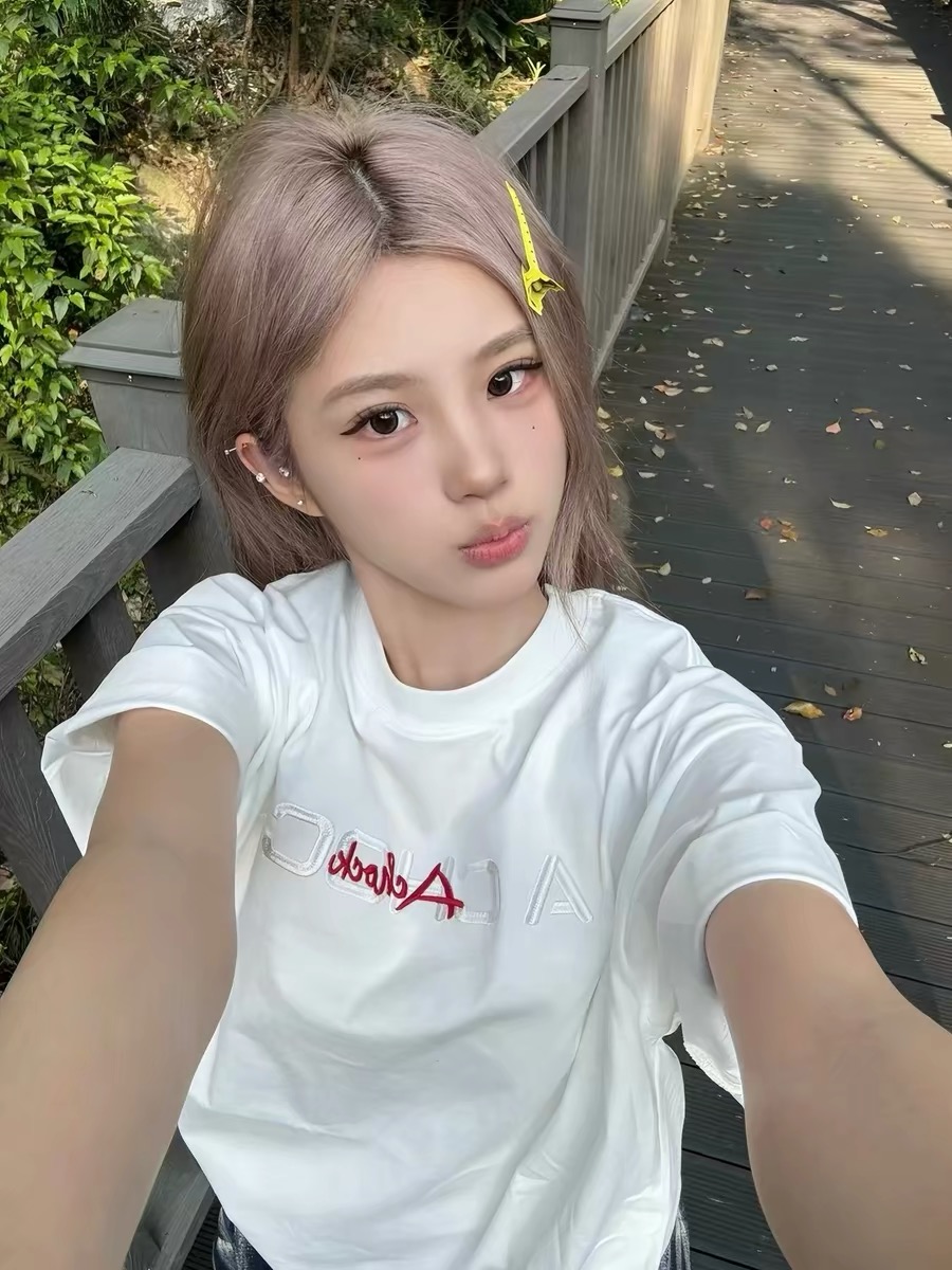 자수 패치 네리 가게 천 순면 220 그램 빗질하다 닫기 반팔 t 셔츠 여성
