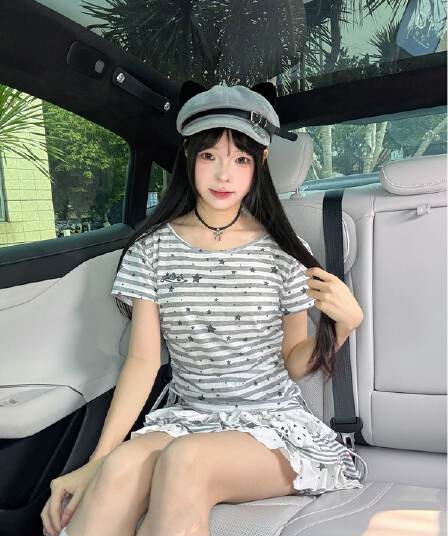 광저우 원단 이후 패키지 프린트 알파벳 양면 펌프 로프 반팔 티셔츠 여성 정가