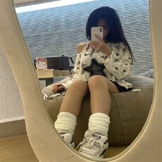 批发美式五角星破洞抽绳上衣女2024早春新款t恤长袖<b class='q'>打底衫</b>设计感小众