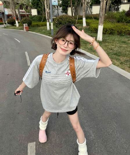 원본 솜씨 순면 220 그램 빗질하다 닫기 반팔 티셔츠 여성