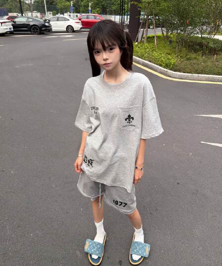 원본 솜씨 19 지점 220 그램 순면 반팔 티셔츠 여성