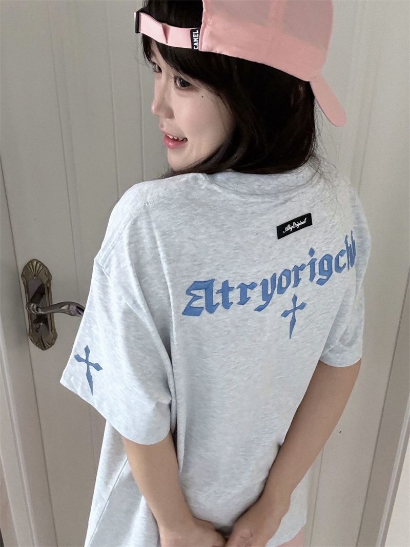 좋은 품질 자수 네리 가게 천 주문 접착제 표준 19 지점 220 그램 순면 반팔 티셔츠