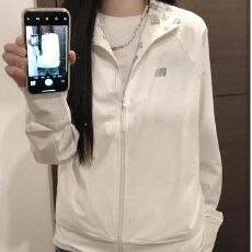 批发印花-加内抽 【广州面料 】 凉感<b class='q'>防晒</b>衣<b class='q'>外套</b>女美式复古上衣