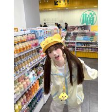 批发可爱连帽防晒衣女夏季新款慵懒风外线薄款防晒服外套星星波点