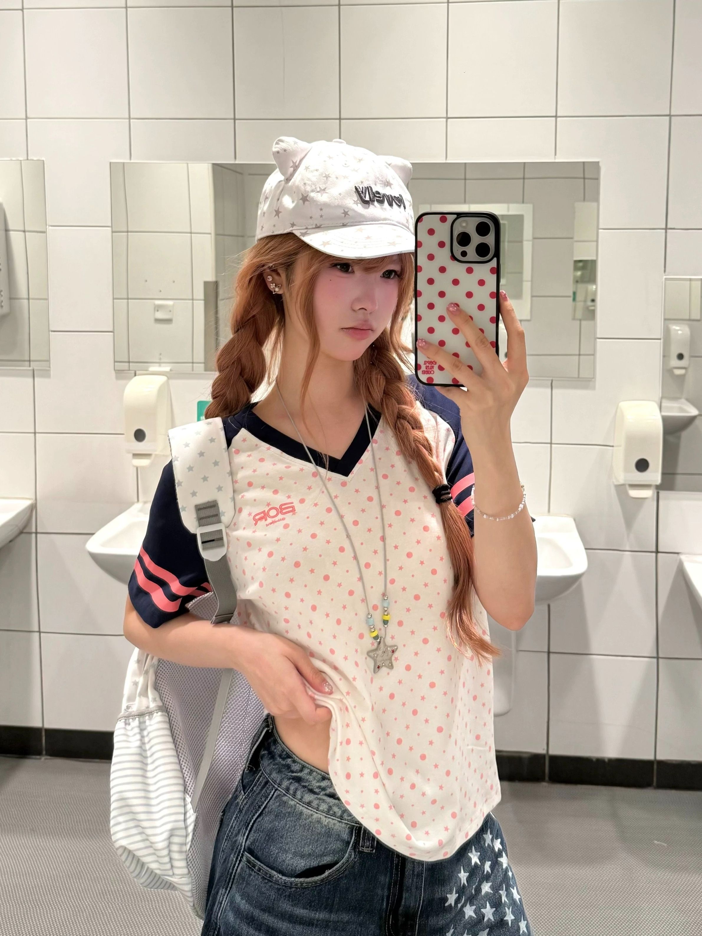 루즈핏 에디션 천 프린트 19 지점 220 그램 순면 삽입 어깨 소매 반팔 티셔츠