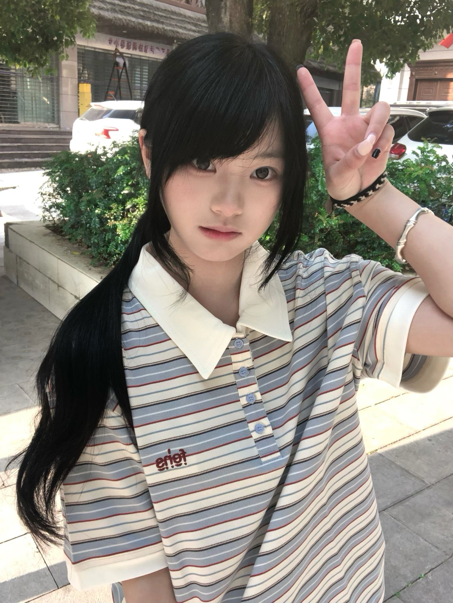 원본 패치워크 자수 네리 가게 천 19 지점 220 그램 순면 반팔 티셔츠 여성